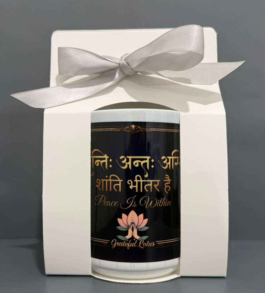 Shantih Antah Asti Mug — Peace Within (15 oz)